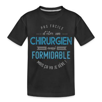 chirurgien formidable - T-shirt bio Premium Enfant - noir - Devant