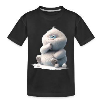 Bébé yéti - T-shirt bio Premium Enfant - noir - Devant