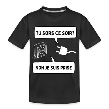 je suis prise - T-shirt bio Premium Enfant - noir - Devant