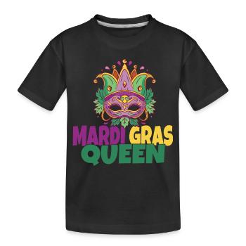 Mardi Gras Queen - Kinder Premium Bio T-Shirt - Schwarz - Vorne