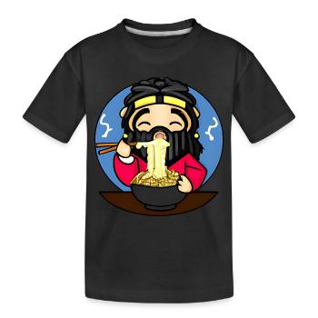 Ramen-Genießer - Kinder Premium Bio T-Shirt - Schwarz - Vorne