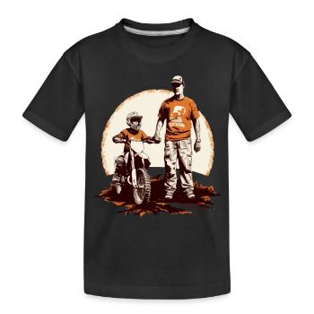 Papa souvenirs - T-shirt bio Premium Enfant - noir - Devant