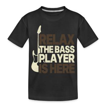 Lustiges Geschenk für den Bass-Bass-Bassisten - Kinder Premium Bio T-Shirt - Schwarz - Vorne