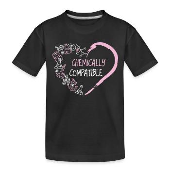 Chimiquement compatible - In Love Chemistry Science - T-shirt bio Premium Enfant - noir - Devant