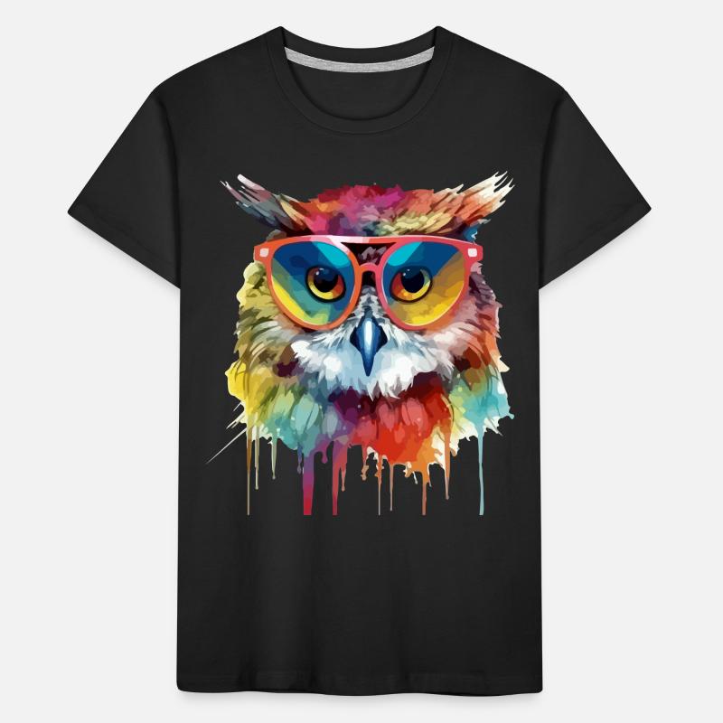 Hacko die Eule Kinder Premium Bio T-Shirt