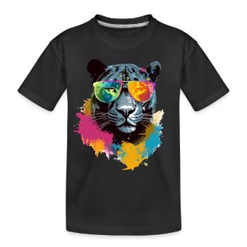 Nilai der Panther - Kinder Premium Bio T-Shirt - Schwarz - Vorne