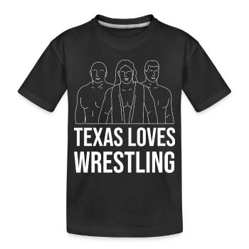 Conception de lutte au Texas pour les fiers fans du Texas - T-shirt bio Premium Enfant - noir - Devant