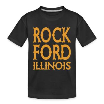 Rockford - Illinios - États-Unis États-Unis États-Unis - T-shirt bio Premium Enfant - noir - Devant