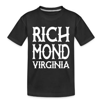 Richmond - Virginie - États-Unis USA - T-shirt bio Premium Enfant - noir - Devant