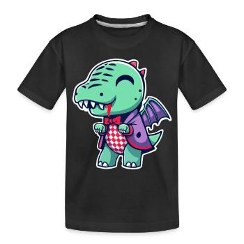 dragon vampire monstre manga chibi - T-shirt bio Premium Enfant - noir - Devant