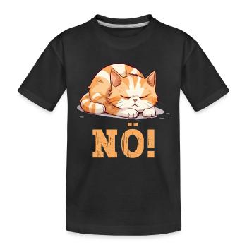 Nope Just Nope No No Cat Cat Funny Saying - Kids' Premium Organic T-Shirt - black - Front