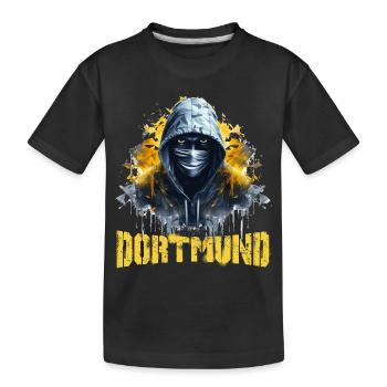 T-shirt Dortmund pour Dortmund Ultras - T-shirt bio Premium Enfant - noir - Devant
