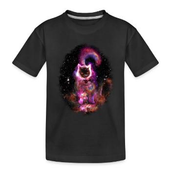the black hole known as your cat - Kids' Premium Organic T-Shirt - black - Front