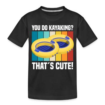 Rafting - Kinder Premium Bio T-Shirt - Schwarz - Vorne