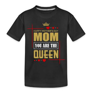 Happy Mothers Day - Kinder Premium Bio T-Shirt - Schwarz - Vorne