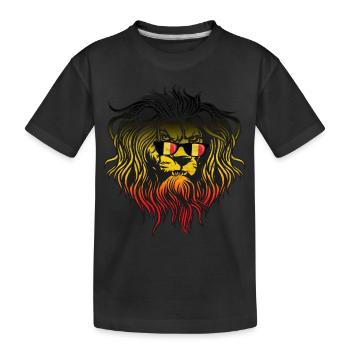 Belgien - Kinder Premium Bio T-Shirt - Schwarz - Vorne