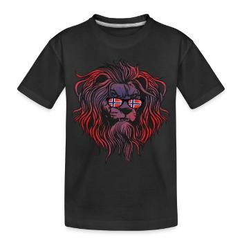 Norwegen - Kinder Premium Bio T-Shirt - Schwarz - Vorne
