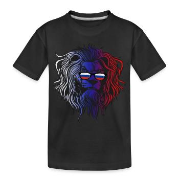 Russia - Kids' Premium Organic T-Shirt - black - Front