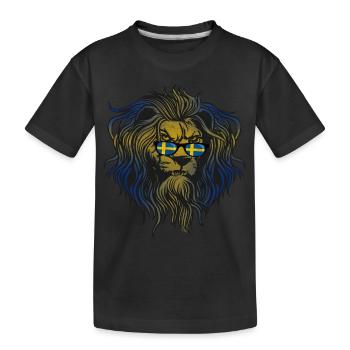 Schweden - Kinder Premium Bio T-Shirt - Schwarz - Vorne