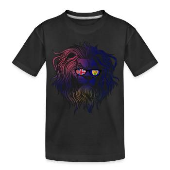 Turks et Caicos (Îles) - T-shirt bio Premium Enfant - noir - Devant