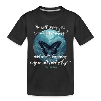 Chrétien Citation Bible Verset Religieux - T-shirt bio Premium Enfant - noir - Devant