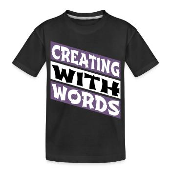 dictons écriture techniques d’écriture - T-shirt bio Premium Enfant - noir - Devant