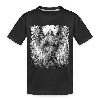 Jésus Bible Religion Chrétienne Croix Chrétienne Chrétienne - T-shirt bio Premium Enfant - noir - Devant