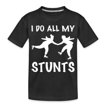 Patinage sur glace Patinage sur glace Patinage sur glace - T-shirt bio Premium Enfant - noir - Devant