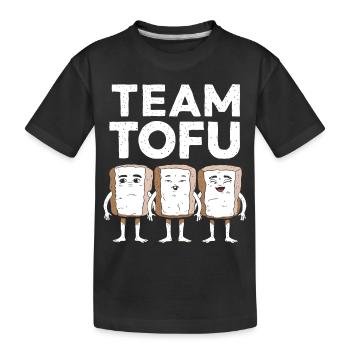 Tofu Lustiges - Kinder Premium Bio T-Shirt - Schwarz - Vorne