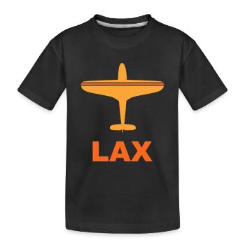 Flughafen Los Angeles - USA - United States - Kinder Premium Bio T-Shirt - Schwarz - Vorne