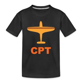Flughafen Kapstadt - CPT - Südafrika - Spotter - Kinder Premium Bio T-Shirt - Schwarz - Vorne