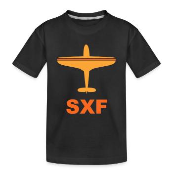 Flughafen Berlin Schönefeld - Spotter - Spotting - Kinder Premium Bio T-Shirt - Schwarz - Vorne