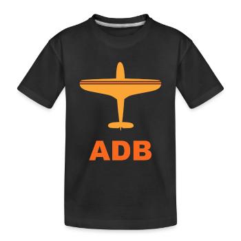 Aéroport d’Izmir - Turquie - Spotter -Spotting - T-shirt bio Premium Enfant - noir - Devant