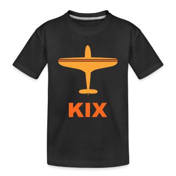 Aéroport d’Osaka Kansai - KIX - Japon - Spotter - T-shirt bio Premium Enfant - noir - Devant