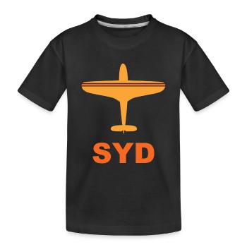 Aéroport de Sydney - Australie - Australie - T-shirt bio Premium Enfant - noir - Devant