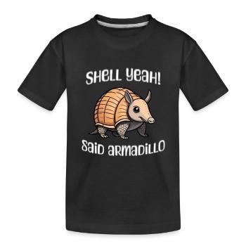 Coquillage oui dit tatou - T-shirt bio Premium Enfant - noir - Devant