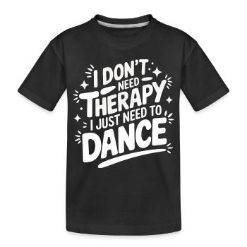 Tanzen Tänzer Tanzen - Kinder Premium Bio T-Shirt - Schwarz - Vorne