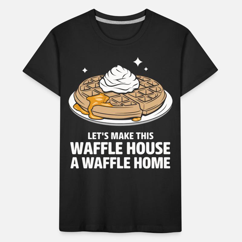 Waffles Breakfast Sweets Kids' Premium Organic T-Shirt