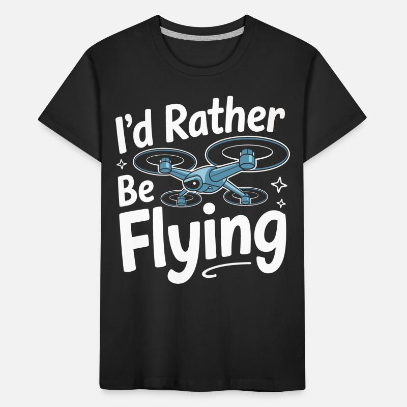 Drones Pilote Quadricoptère Drone T-shirt bio Premium Enfant