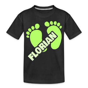 Birth Florian - Kids' Premium Organic T-Shirt - black - Front