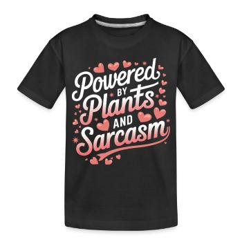 Vegetarian Vegan Veggie Vegetarian - Kids' Premium Organic T-Shirt - black - Front