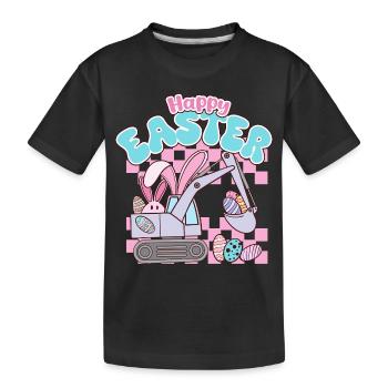 Joyeuses Pâques - T-shirt bio Premium Enfant - noir - Devant