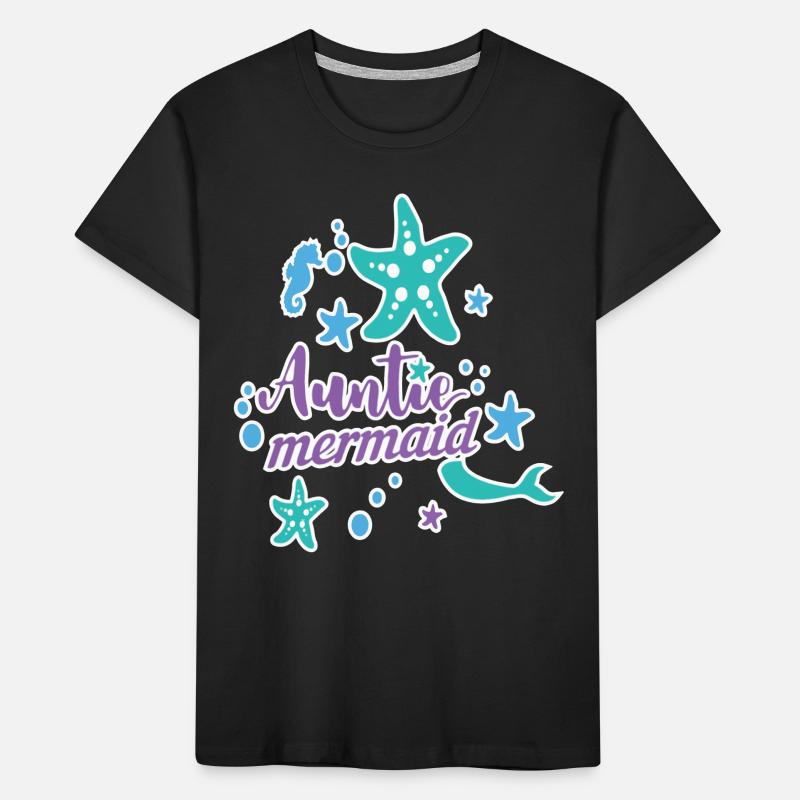 Auntie Mermaid Kids' Premium Organic T-Shirt