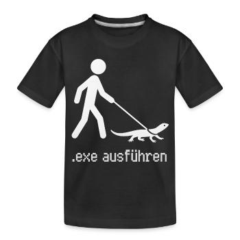 EXE Run Admin Informaticien Programmeur - T-shirt bio Premium Enfant - noir - Devant