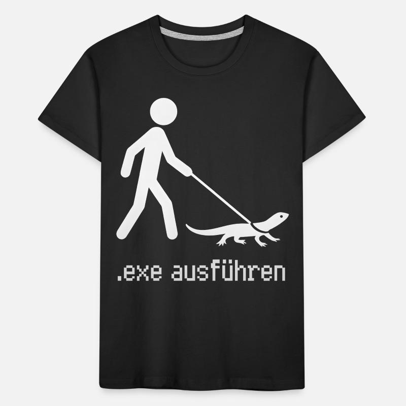 EXE ausführen Admin Informatiker Programmierer Kinder Premium Bio T-Shirt