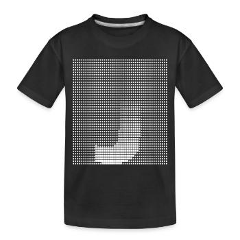 Lettre J, nom, la lettre J - T-shirt bio Premium Enfant - noir - Devant