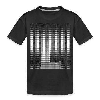 Lettre L, nom, la lettre L - T-shirt bio Premium Enfant - noir - Devant