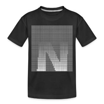 Lettre N, nom, la lettre N - T-shirt bio Premium Enfant - noir - Devant