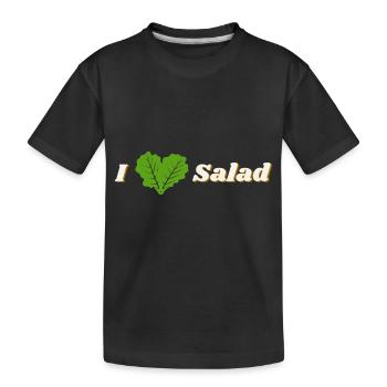 J’adore la salade - T-shirt bio Premium Enfant - noir - Devant