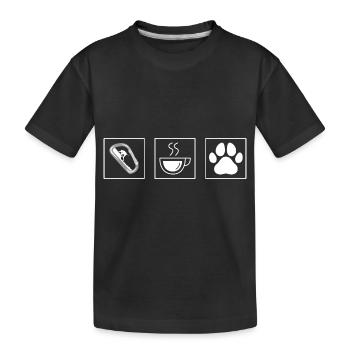 Escalade Alpinisme - T-shirt bio Premium Enfant - noir - Devant